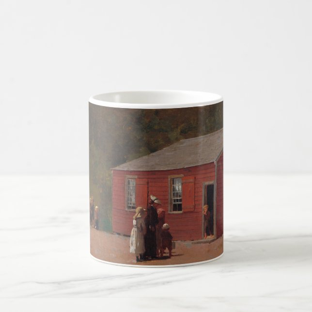 Taza De Café Pequeño cajón de escuela roja de Winslow Homer (Centro)