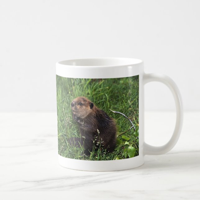 Taza De Café Pequeño castor lindo (Derecha)