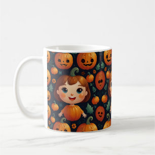 Taza De Café Pequeño Chica de calabaza