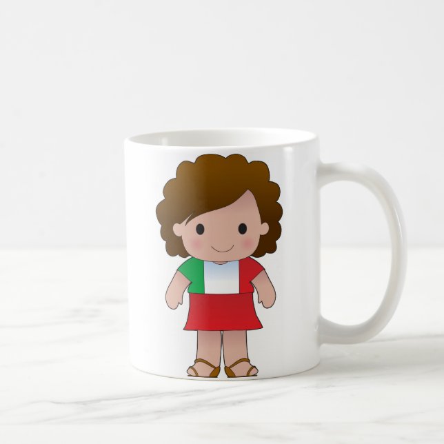 Taza De Café Pequeño chica italiano (Derecha)