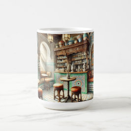 Taza De Café Pequeño Coffeeshop en Fez Marruecos