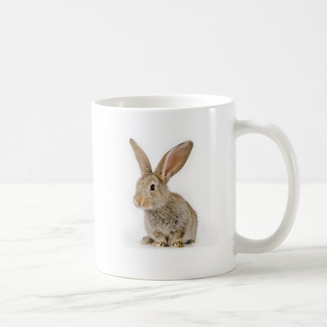 Taza De Café Pequeño conejo lindo (Derecha)