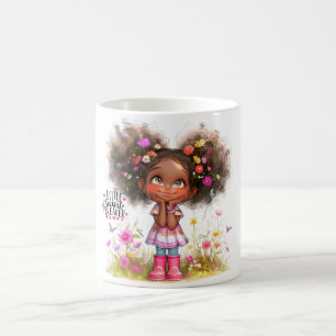 Taza De Café Pequeño desgarrador Quirky Chica Mug