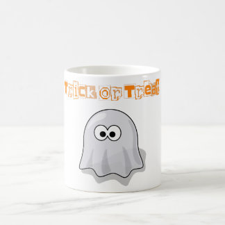 Taza De Café ¿Pequeño FANTASMA en Halloween, truco o truco?