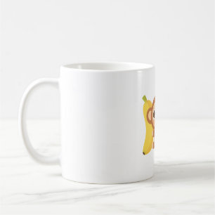 Taza De Café Pequeño mono y banana