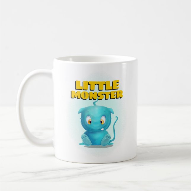 Taza De Café Pequeño Monstruo divertido (Izquierda)