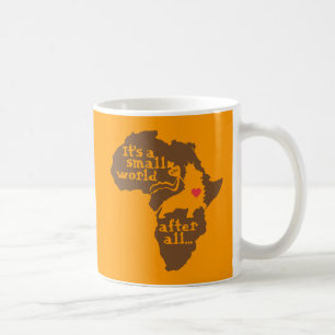 Taza De Café Pequeño mundo de la adopción africana