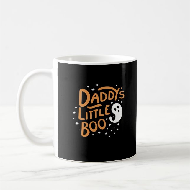 Taza De Café Pequeño novio de papá, feliz Halloween (Izquierda)