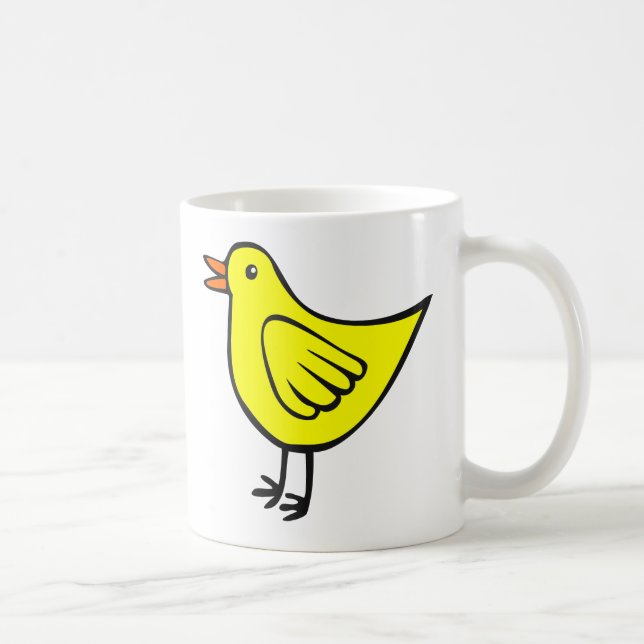 Taza De Café Pequeño pájaro 01 (Derecha)