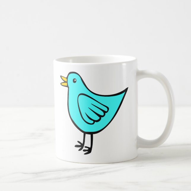 Taza De Café Pequeño pájaro 02 (Derecha)