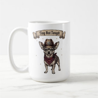 Taza De Café Pequeño Pero Fuerte Vaquero Chihuahua - Arte de Pe