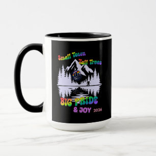 Taza de café Pequeño Pueblo, Árboles Altos, Gran O