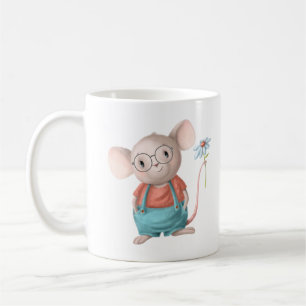 Taza De Café Pequeño Ratón Personalizado de papel de animal de 