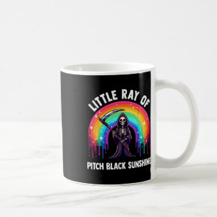 Taza De Café Pequeño Rayo De Pitch Black Sunshine Death Rainbow