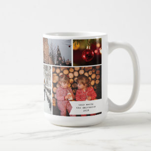Taza De Café Pequeño recuerdo de Navidad con varias fotos y cin