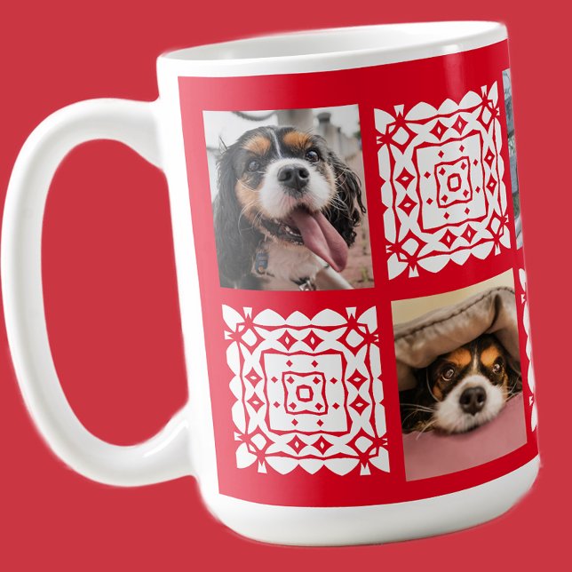 Taza De Café Pequeño regalo rojo de foto personalizada para los (Subido por el creador)