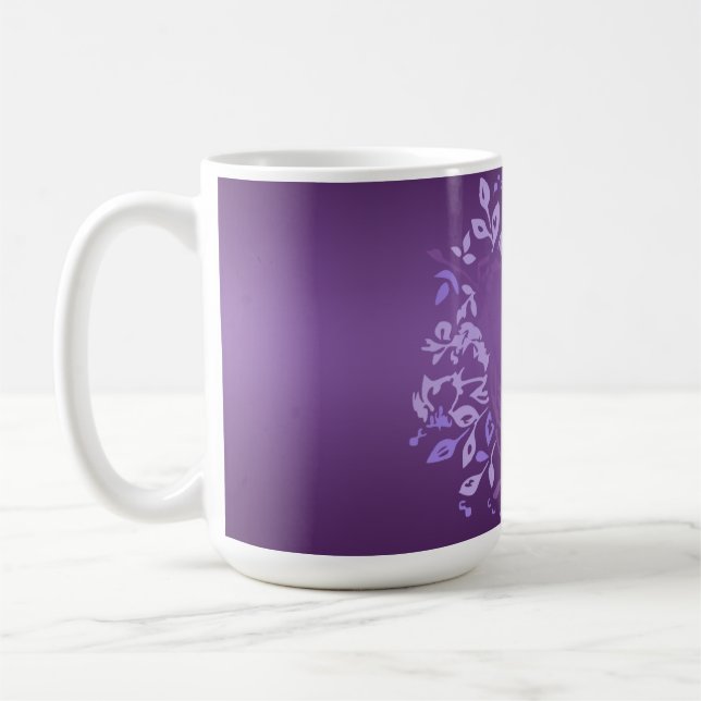 Taza De Café Pequeño Rosa violeta Tea Mug (Izquierda)