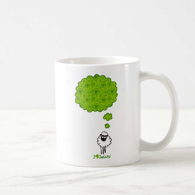 Taza De Café Pequeño sueño de las ovejas sobre Irlanda (Derecha)