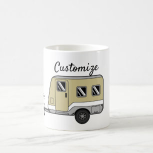 Taza De Café Pequeño Tan Caravana Camper Thunder_Cove