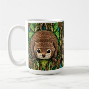 Taza De Café Pequeño y adorable castor de bebé