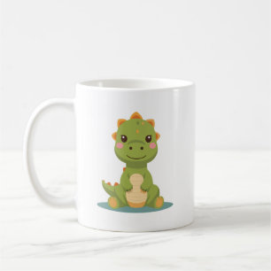 Taza De Café pequeño y lindo dinosaurio