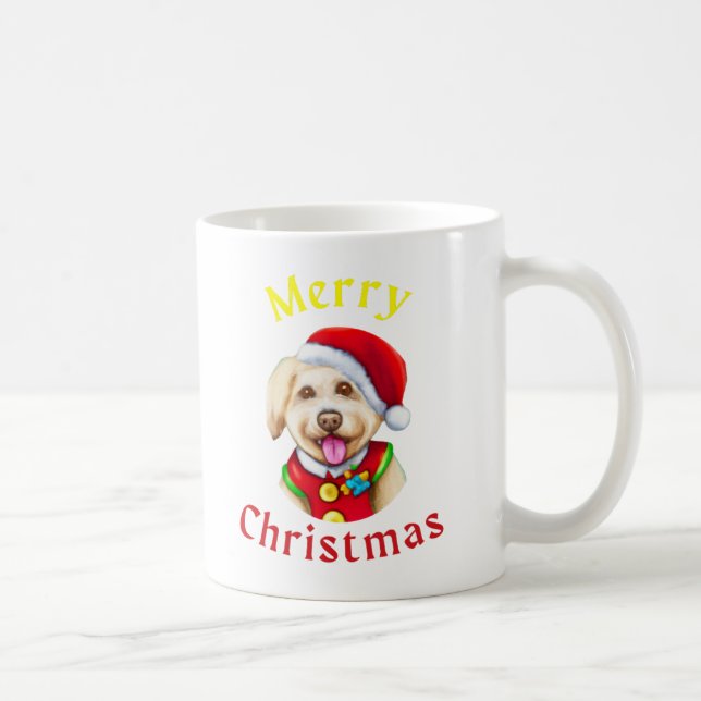 Taza De Café Pequeño y lindo Navidades felices (Derecha)