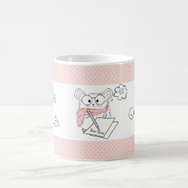Taza De Café Pequeño y pequeño martillo inteligente rosa