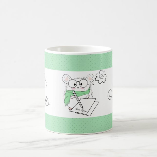 Taza De Café Pequeño y pequeño martillo inteligente verde (Centro)