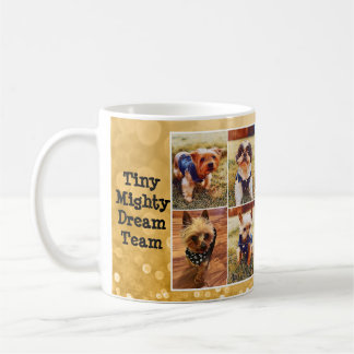 Taza De Café Pequeño y poderoso equipo DREAM Mug - Fondo dorado