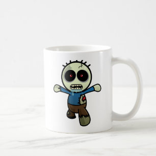 Taza De Café Pequeño zombi lindo del dibujo animado