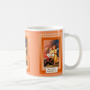 Taza De Café Pequeños ángeles en el pesebre