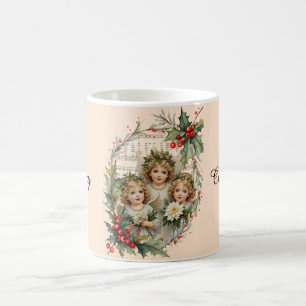 Taza De Café Pequeños Ángeles Noel