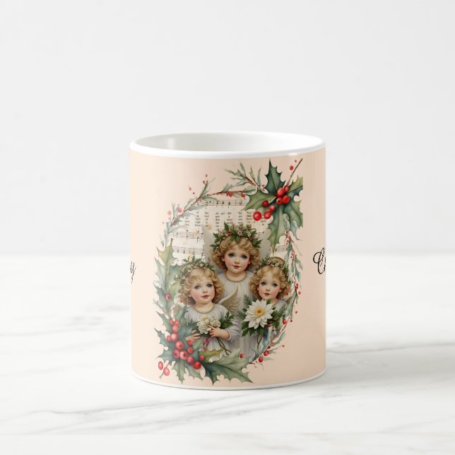 Taza De Café Pequeños Ángeles Noel (Centro)