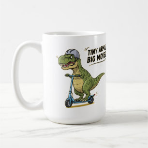 Taza De Café Pequeños Brazos. Gran energía. ¡Dino en Ruedas!