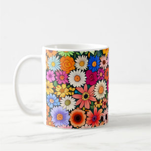 Taza De Café Pequeños cabezuelos de flores