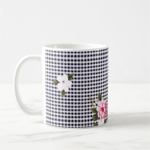 Taza De Café Pequeños cheques sin soldadura y abstracto de patr