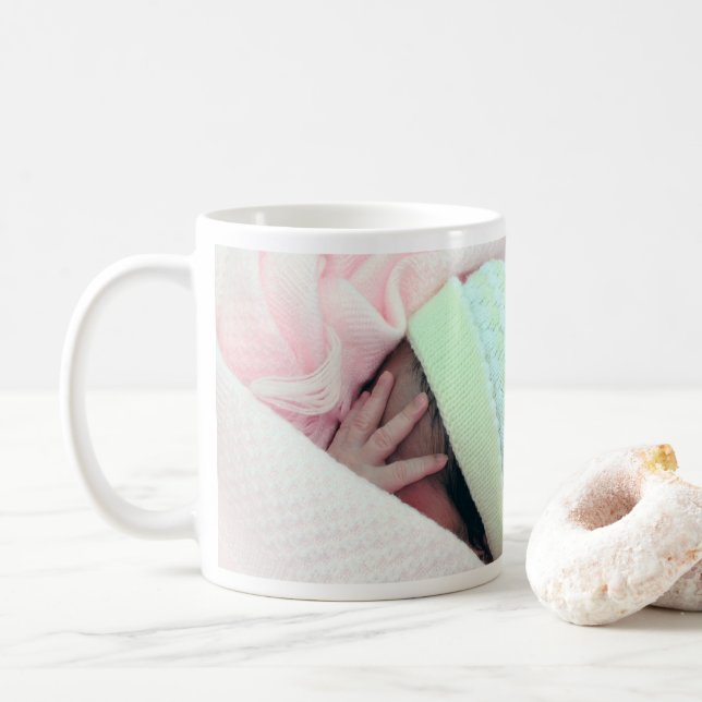 Taza De Café Pequeños dedos diminutos. (Con donut)