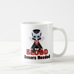 Taza De Café Pequeños donantes de sangre de vampiros necesitan 