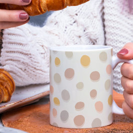 Taza De Café Pequeños guijarros de Pascua con crema - patrón.