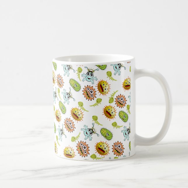 Taza De Café Pequeños monstruos fantasmagóricos (Derecha)