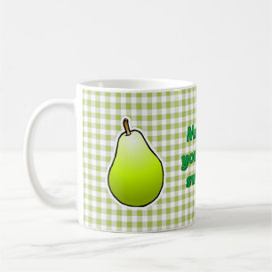 Taza De Café Pera Verde Dulce