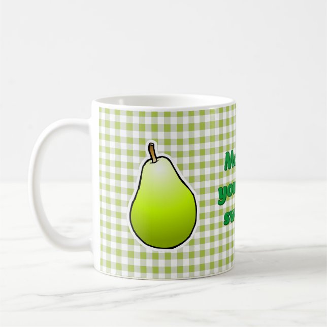 Taza De Café Pera Verde Dulce (Izquierda)