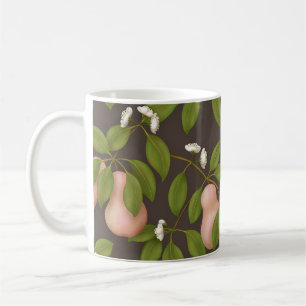 Taza De Café Peras rosadas (marrón oscuro)