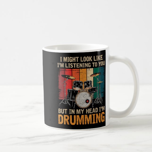 Taza De Café Percussionist Drumming For Drum Set Lover Drummers (Derecha)