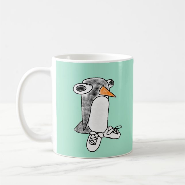 Taza De Café Percy Penguin "Brain.exe Not Responding" mug (Izquierda)