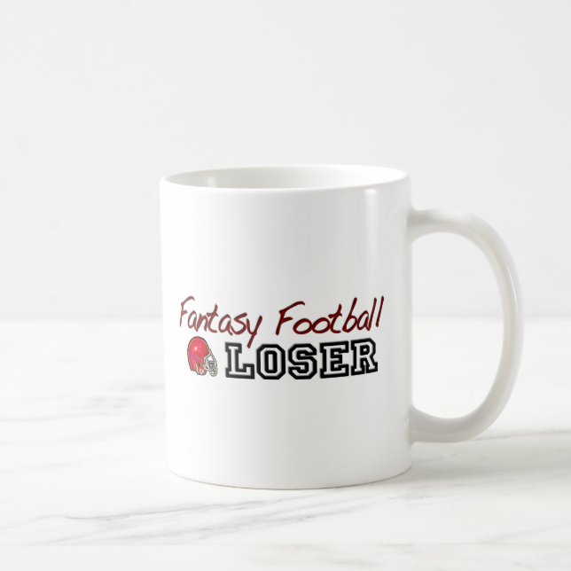 Taza De Café Perdedor del fútbol de la fantasía (Derecha)