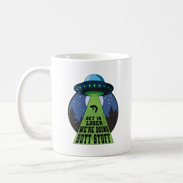 Taza De Café Pérdete, estamos haciendo cosas tontas, OVNI diver (Izquierda)