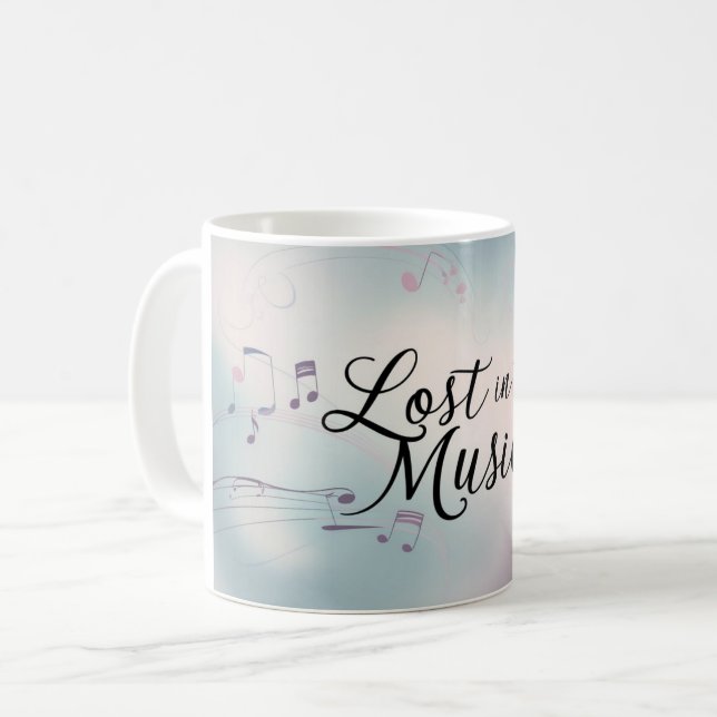 Taza De Café Perdido En La Música (Anverso izquierdo)