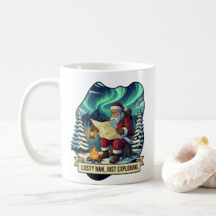Taza De Café Perdido Nah sólo explorando Santa Design
