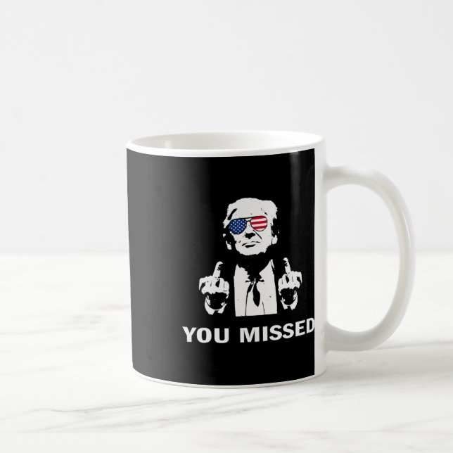 Taza De Café Perdiste el disparo republicano a favor de Trump (Derecha)